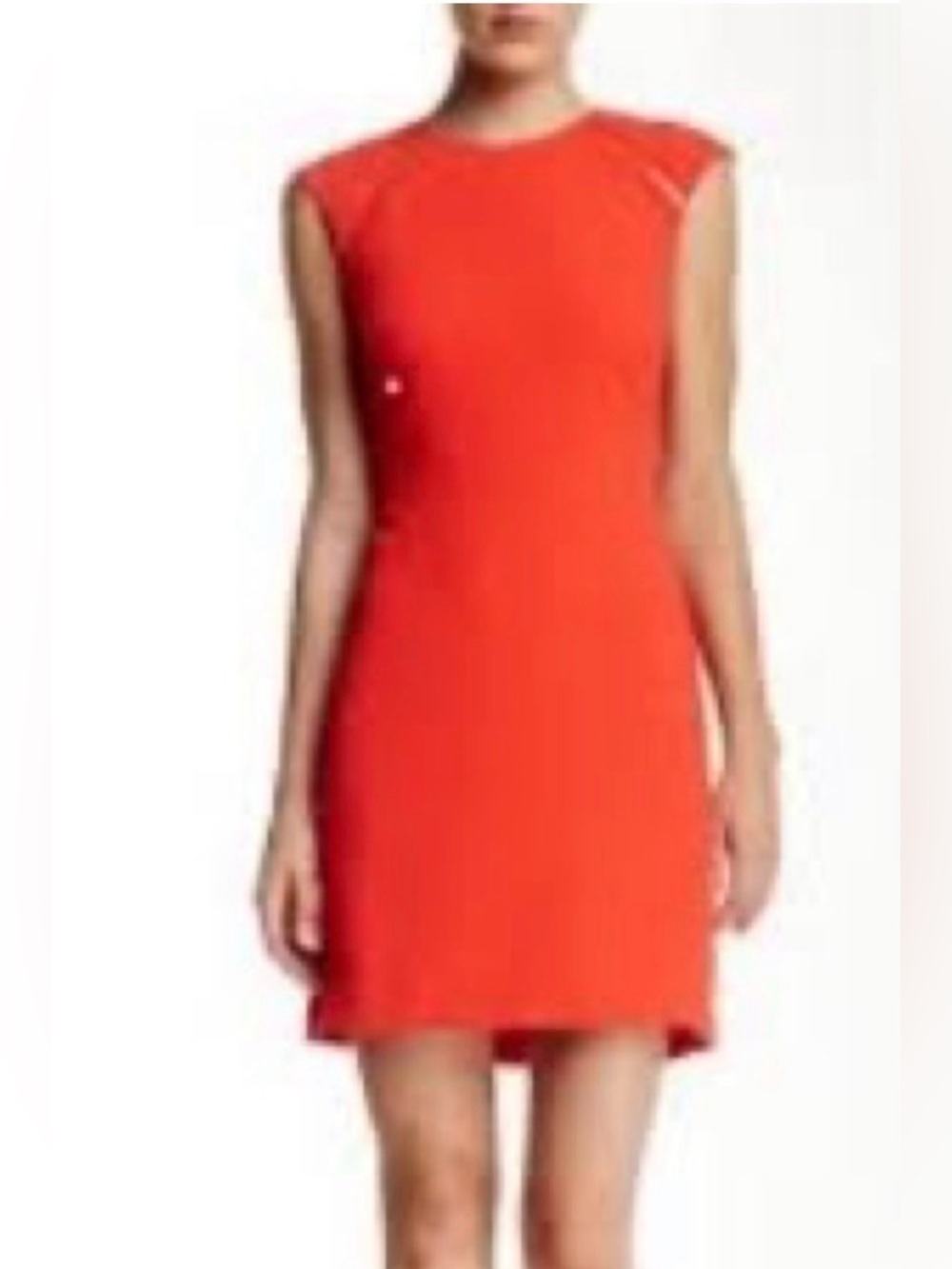 Ted Baker Sz 4 Tatty shift dress cap sleeves gold-toned zipper details NEW